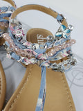 SHI BY JOURNEYS "SANDY" LIGHT BLUE SANDLES