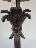 12376 HOME INTERIORS TABLE LAMP WITH LEOPARD LAMP SHADE