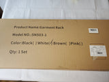 #Home-Like White Garment Rack/For Clothing or Planters,Decor Shelf,..