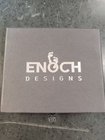 ENOCH Designs-RFID Blocking/Cowhide  Leather Wallet for Man