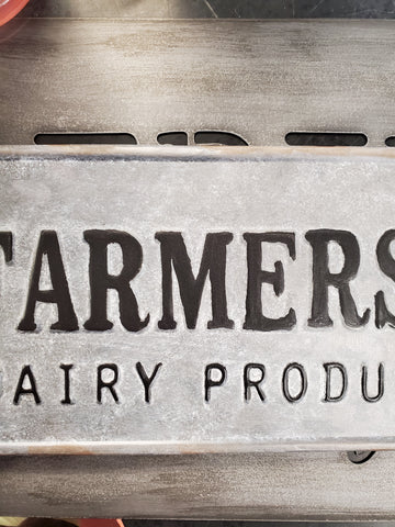 Farmers Market Metal Sign