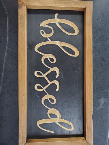 Blessed Wood Sign-#X0022YYEI9